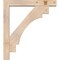 Ekena Millwork Merced Block Smooth Bracket w/ Offset Brace, Douglas Fir, 5 1/2"W x 32"D x 36"H BKT0604X32X36MRC05SDF - alternate 3